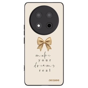 Picasee Honor Magic7 Lite 5G Hülle - Schwarzes Silikon - Golden Dream