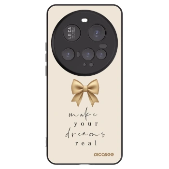 Picasee Xiaomi 15 Ultra Hülle - Schwarzes Silikon - Golden Dream
