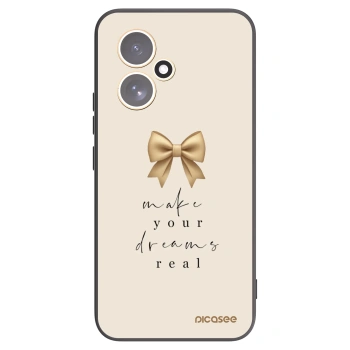 Picasee Honor 400 5G Hülle - Schwarzes Silikon - Golden Dream