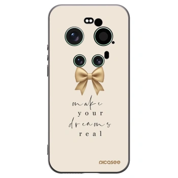 Picasee Xiaomi 17 Ultra Hülle - Schwarzes Silikon - Golden Dream