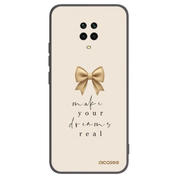 Picasee Xiaomi Redmi Note 9 Pro Hülle - Schwarzes Silikon - Golden Dream