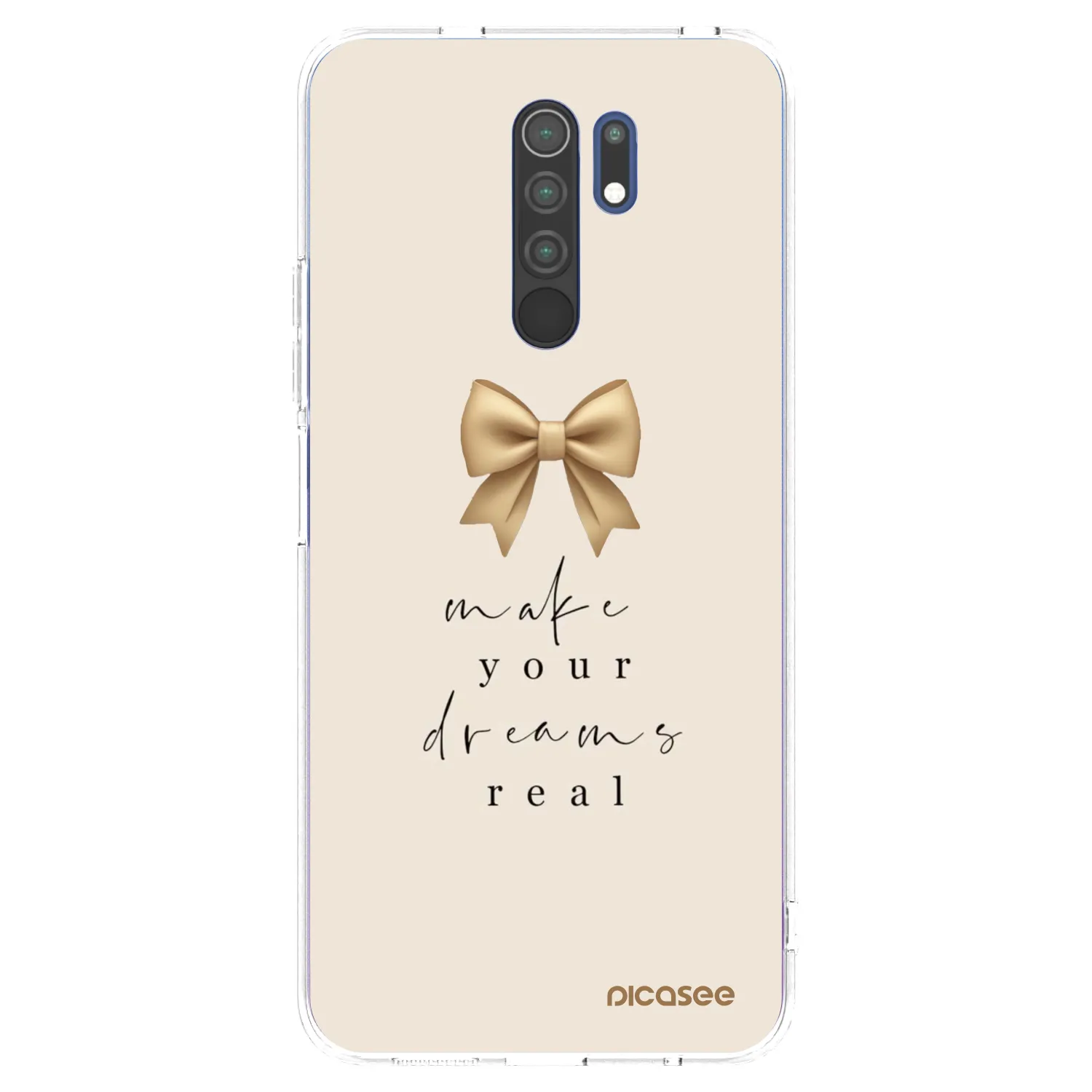 Picasee Xiaomi Redmi 9 Hülle - Transparentes Silikon - Golden Dream