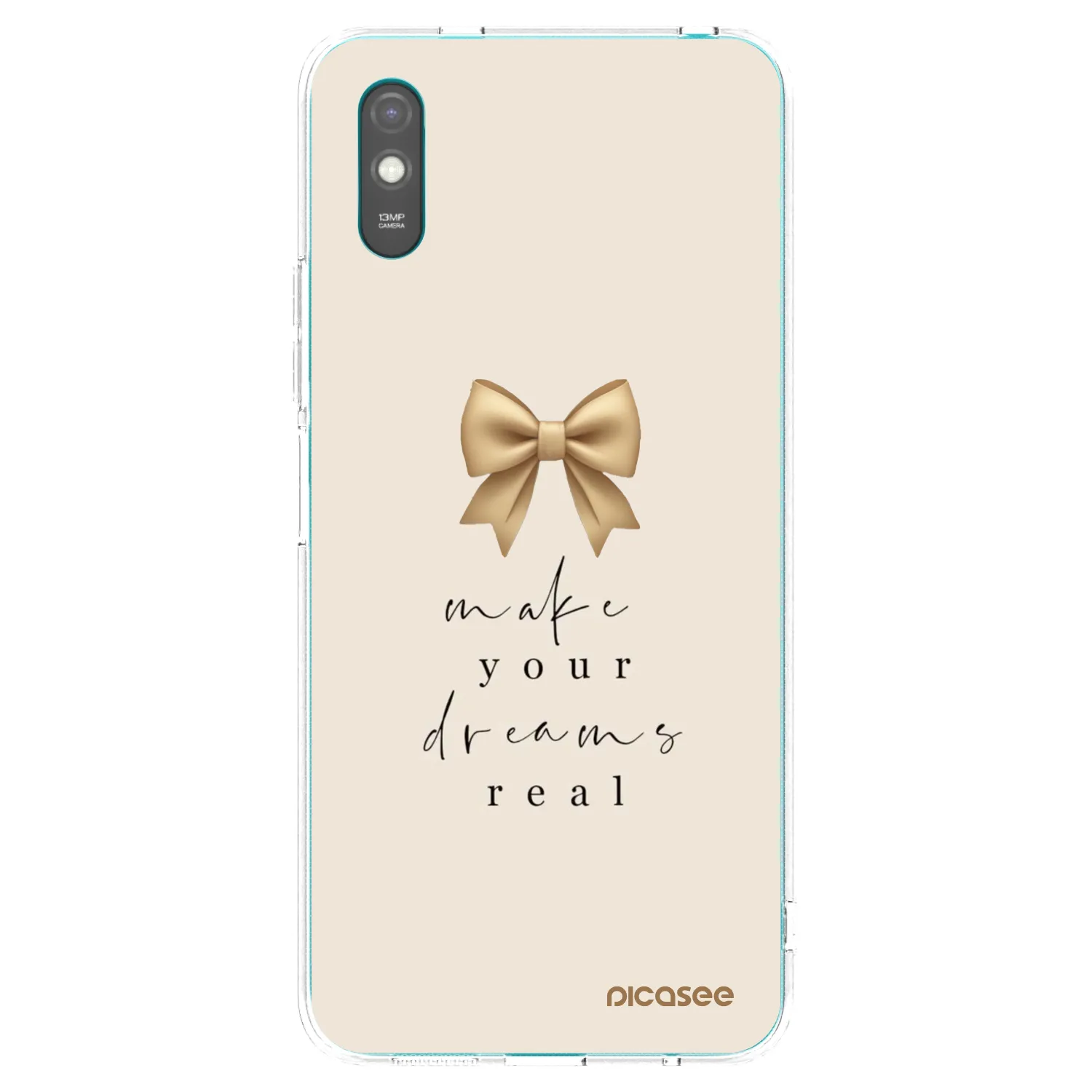 Picasee Xiaomi Redmi 9A Hülle - Transparentes Silikon - Golden Dream