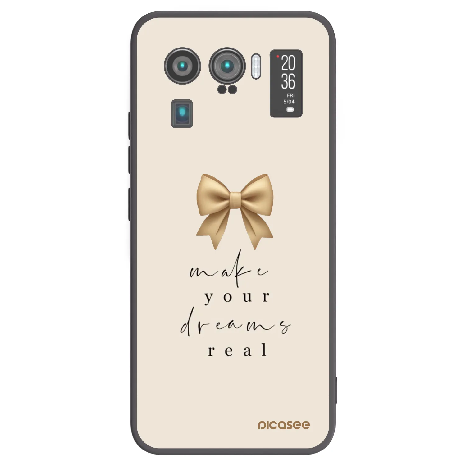 Picasee Xiaomi Mi 11 Ultra Hülle - Schwarzes Silikon - Golden Dream