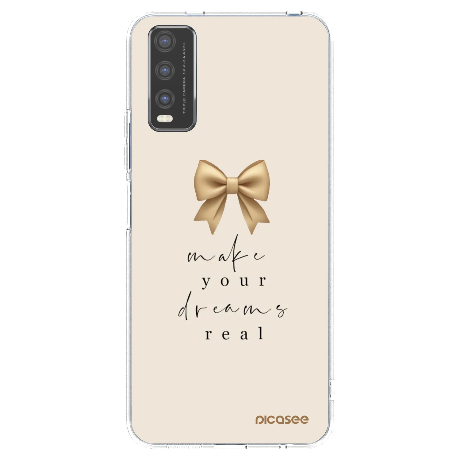 Picasee Vivo Y20s Hülle - Transparentes Silikon - Golden Dream