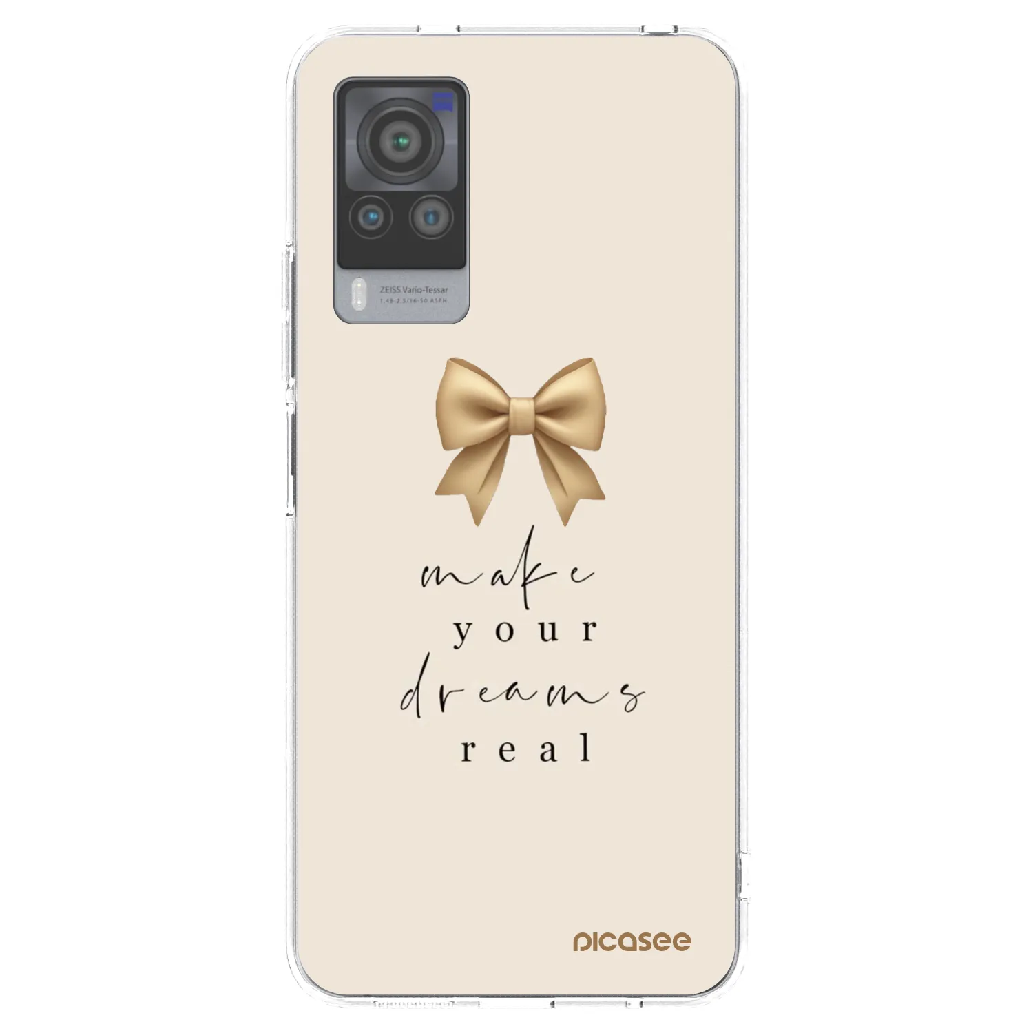 Picasee Vivo X60 Pro 5G Hülle - Transparentes Silikon - Golden Dream