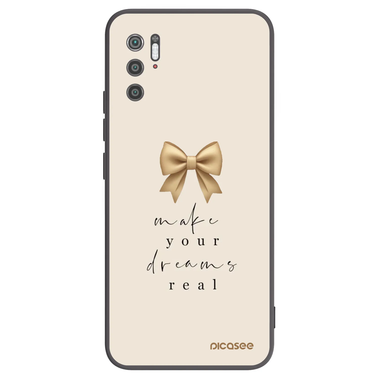 Picasee Xiaomi Poco M3 Pro 5G Hülle - Schwarzes Silikon - Golden Dream