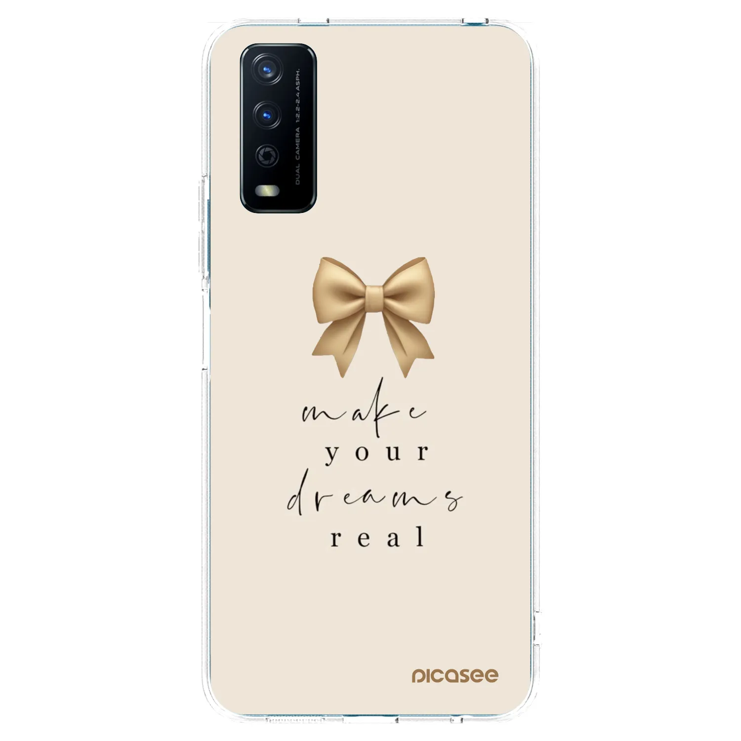 Picasee Vivo Y11s Hülle - Transparentes Silikon - Golden Dream