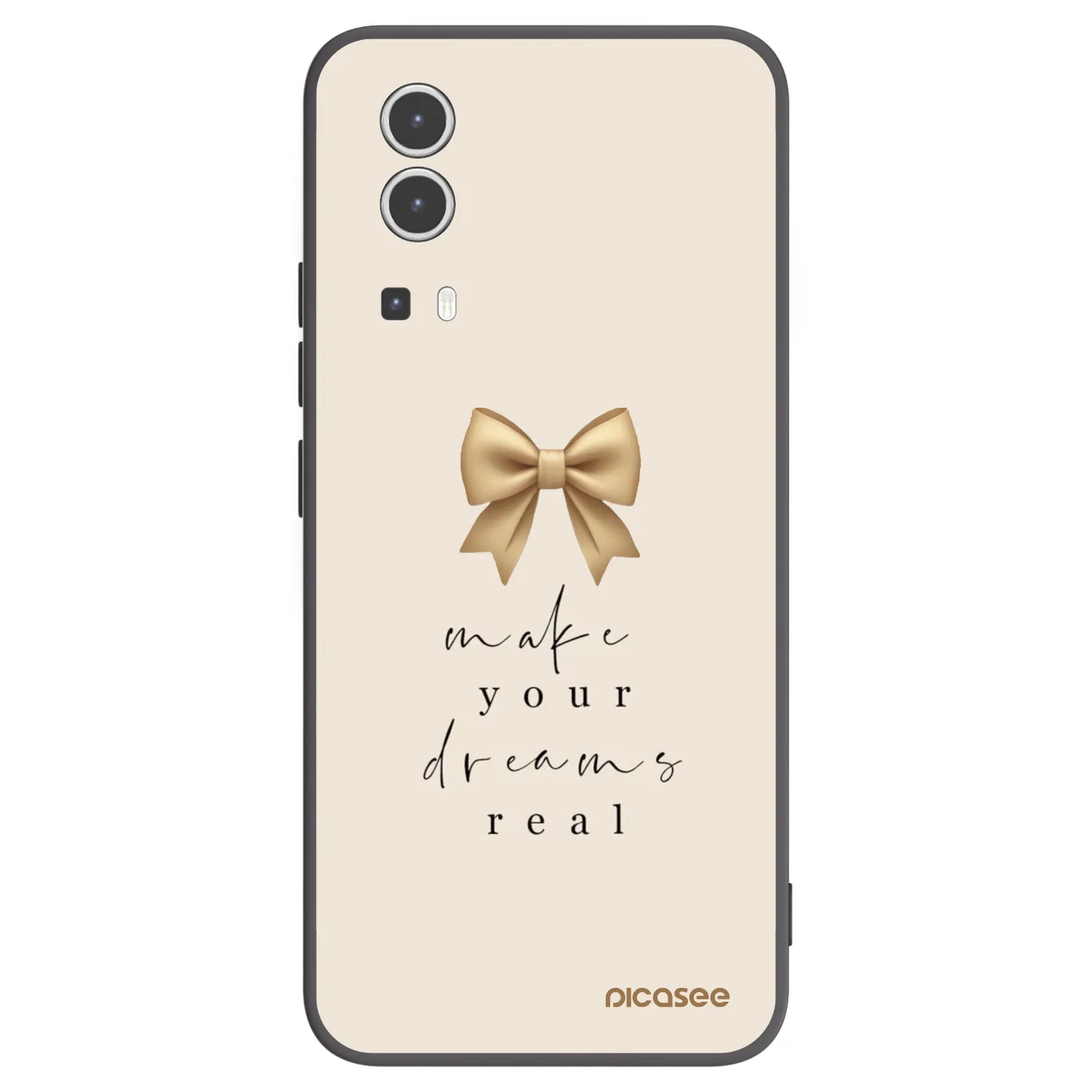 Picasee Vivo Y72 5G Hülle - Schwarzes Silikon - Golden Dream