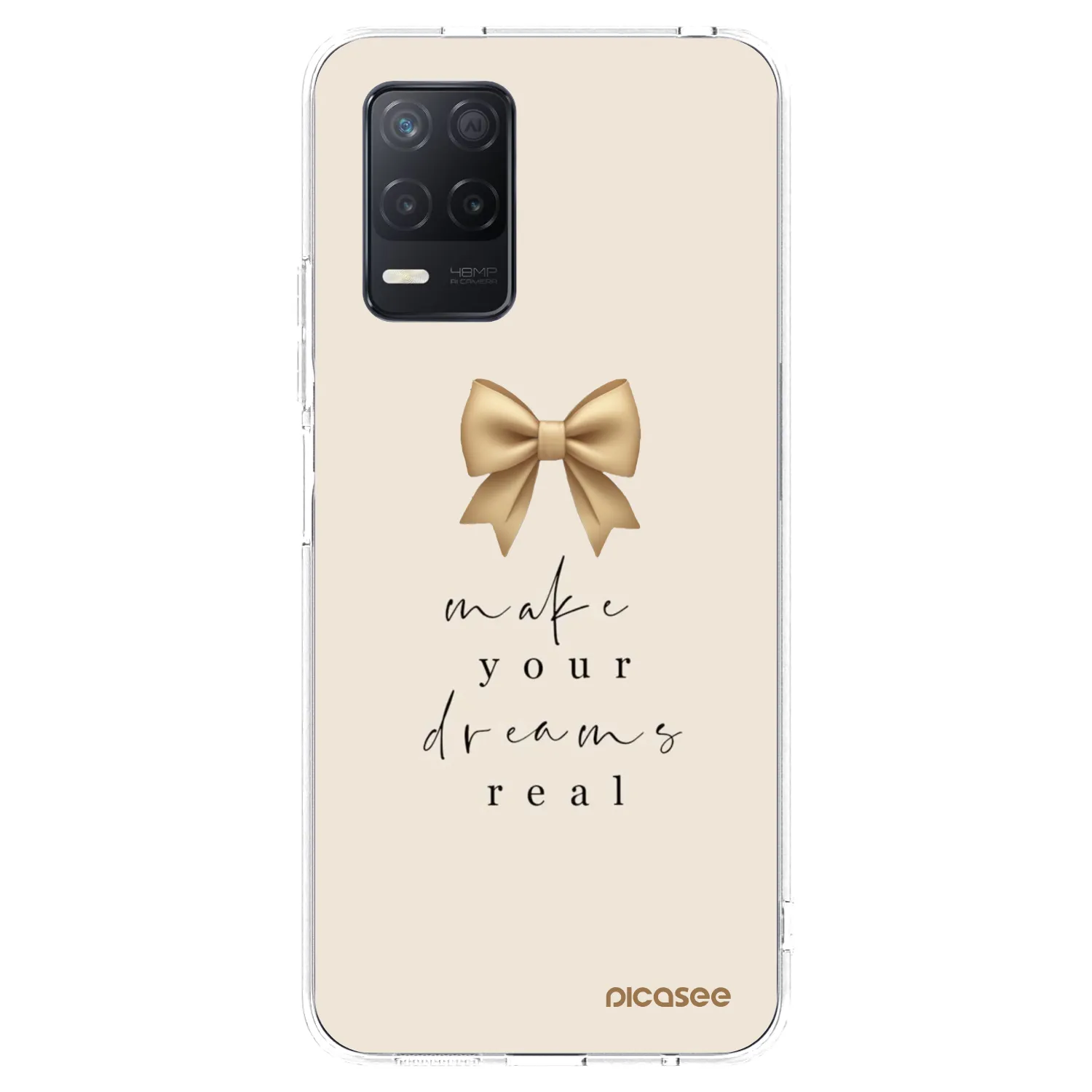 Picasee Realme 8 5G Hülle - Transparentes Silikon - Golden Dream