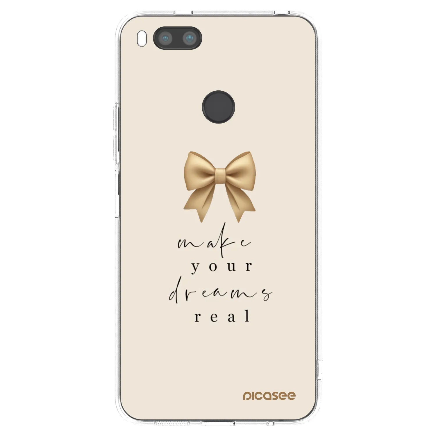 Picasee Xiaomi Redmi A1 Hülle - Transparentes Silikon - Golden Dream