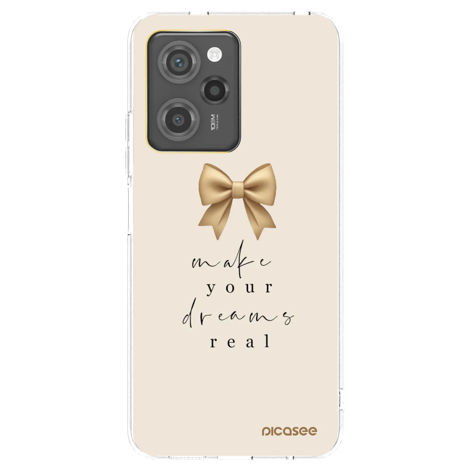 Picasee Xiaomi Poco X5 Pro Hülle - Transparentes Silikon - Golden Dream