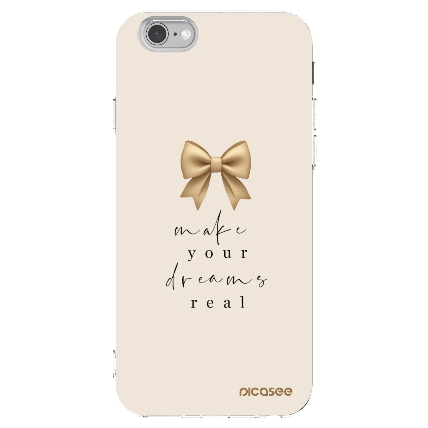 Picasee Apple iPhone 6/6S Hülle - Transparentes Silikon - Golden Dream