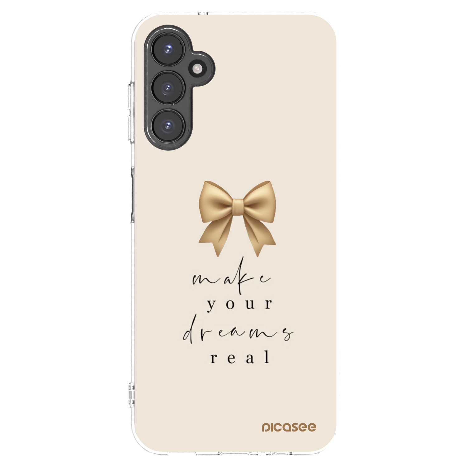 Picasee Samsung Galaxy A14 4G A145R Hülle - Transparentes Silikon - Golden Dream
