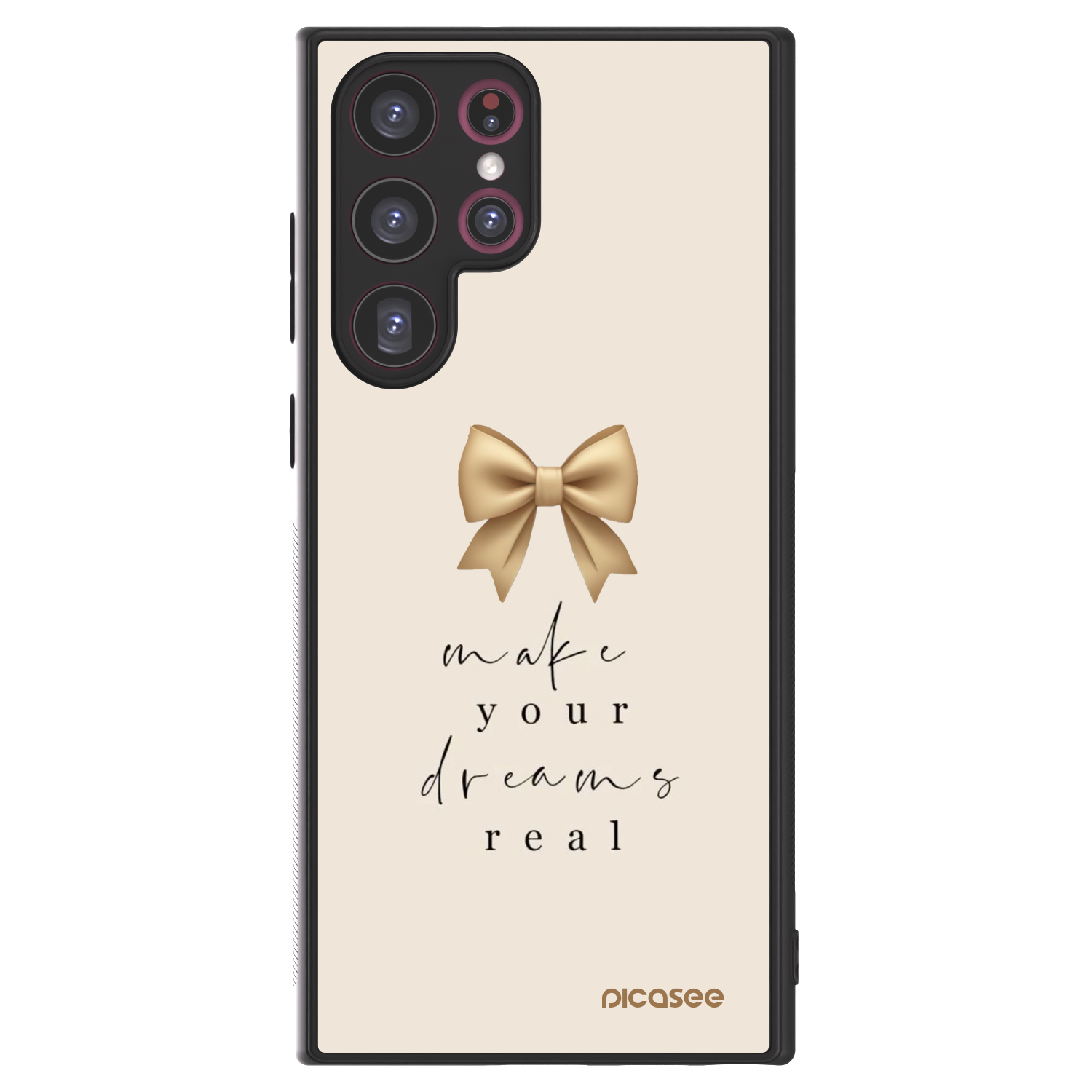 Picasee ULTIMATE CASE PowerShare für Samsung Galaxy S22 Ultra 5G - Golden Dream