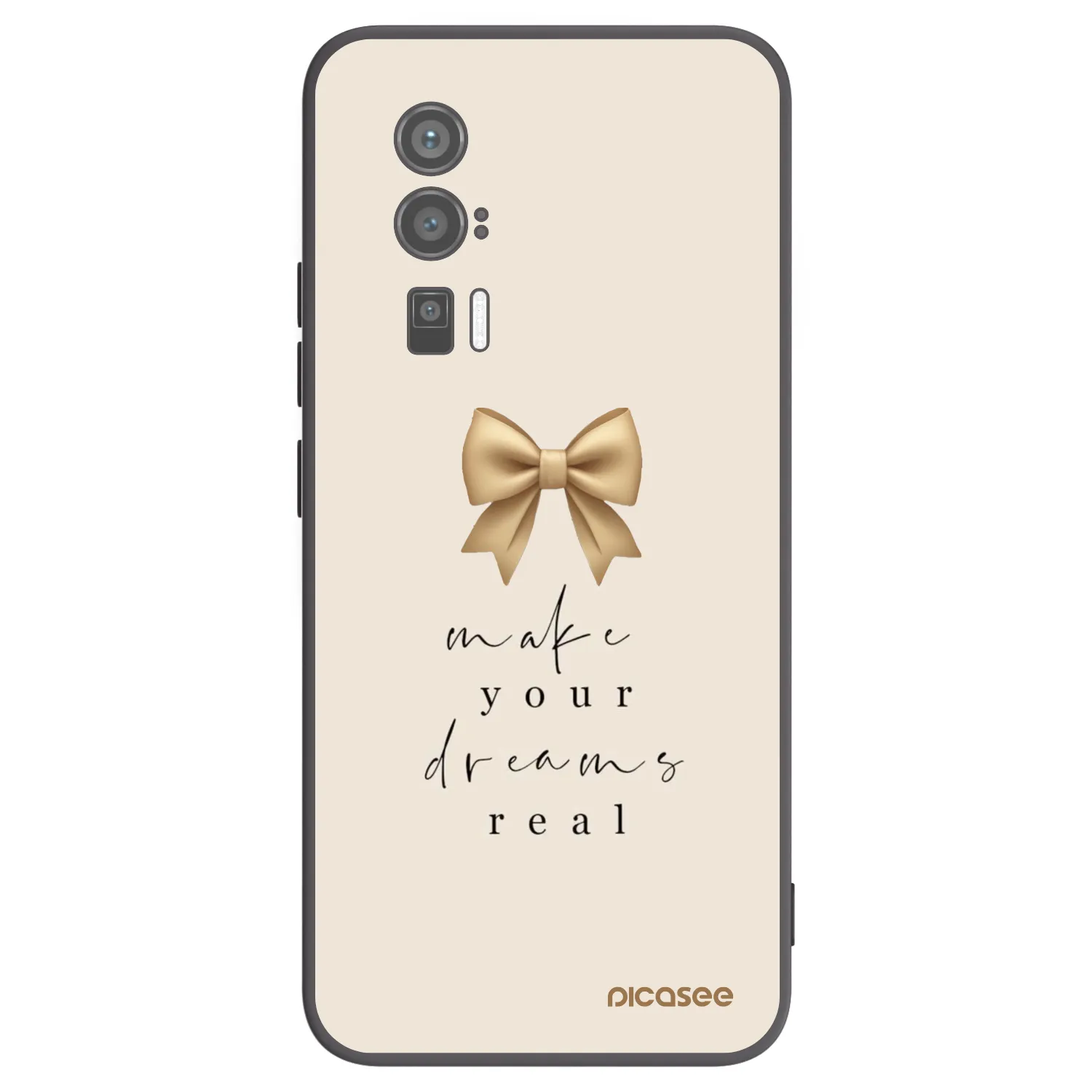 Picasee Xiaomi Poco F5 Pro 5G Hülle - Schwarzes Silikon - Golden Dream
