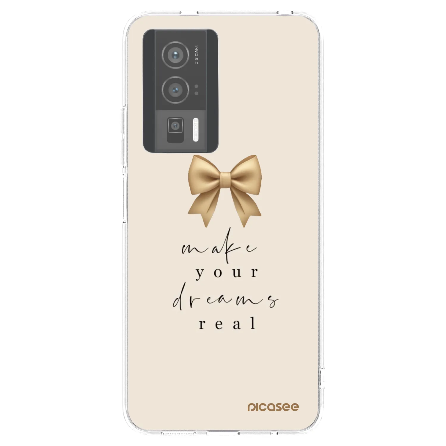 Picasee Xiaomi Poco F5 Pro 5G Hülle - Transparentes Silikon - Golden Dream