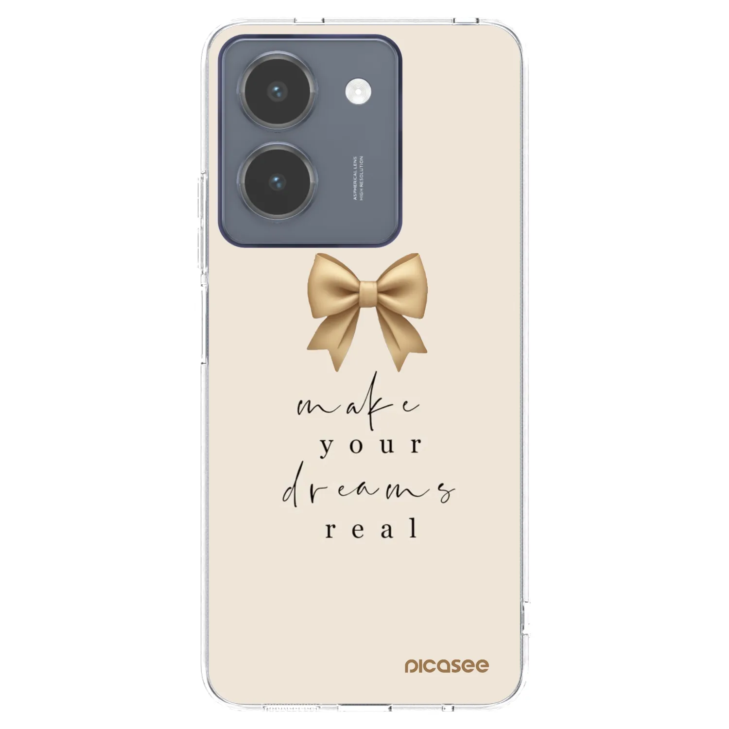 Picasee Vivo Y36 4G Hülle - Transparentes Silikon - Golden Dream