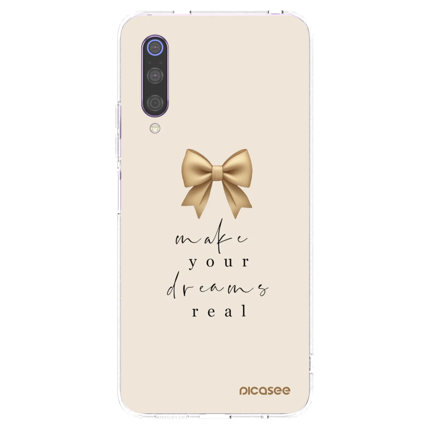 Picasee Xiaomi Mi 9 Hülle - Transparentes Silikon - Golden Dream