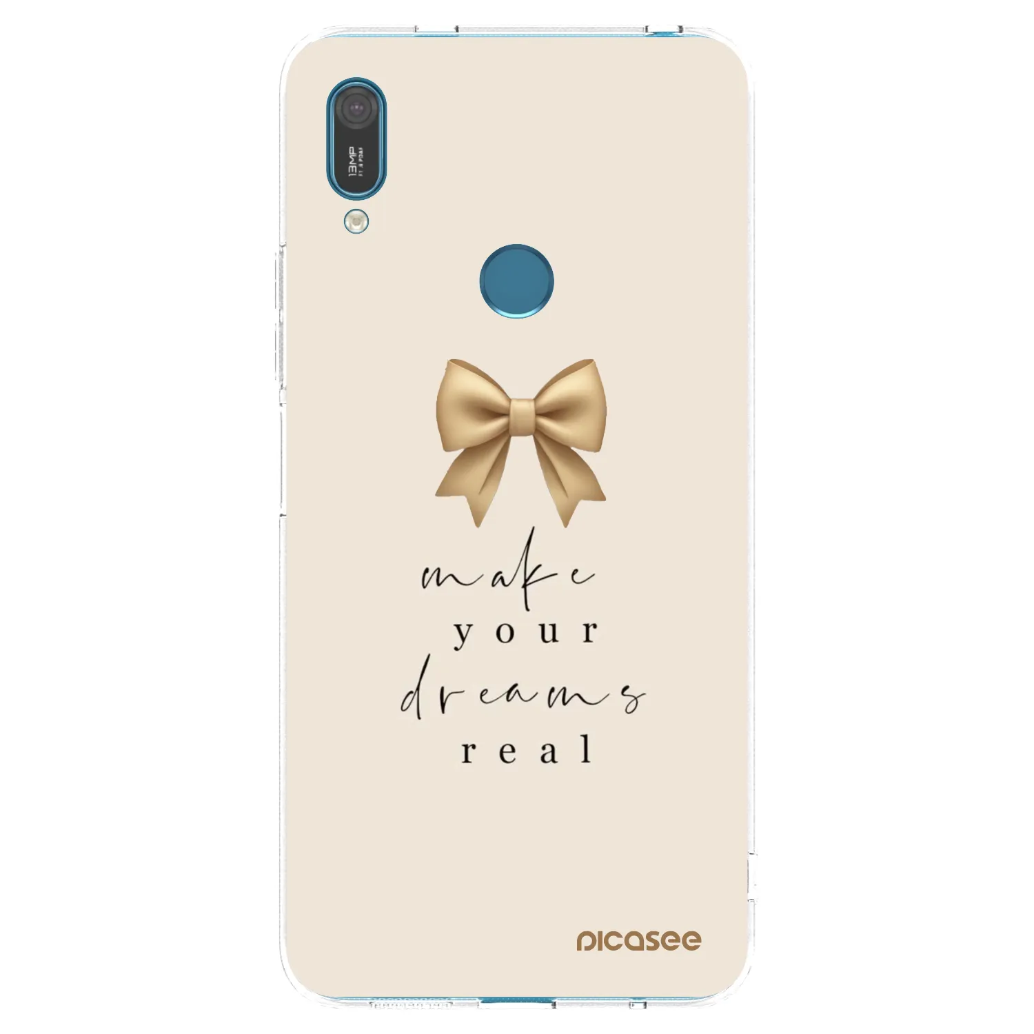 Picasee Huawei Y7 2019 Hülle - Transparentes Silikon - Golden Dream