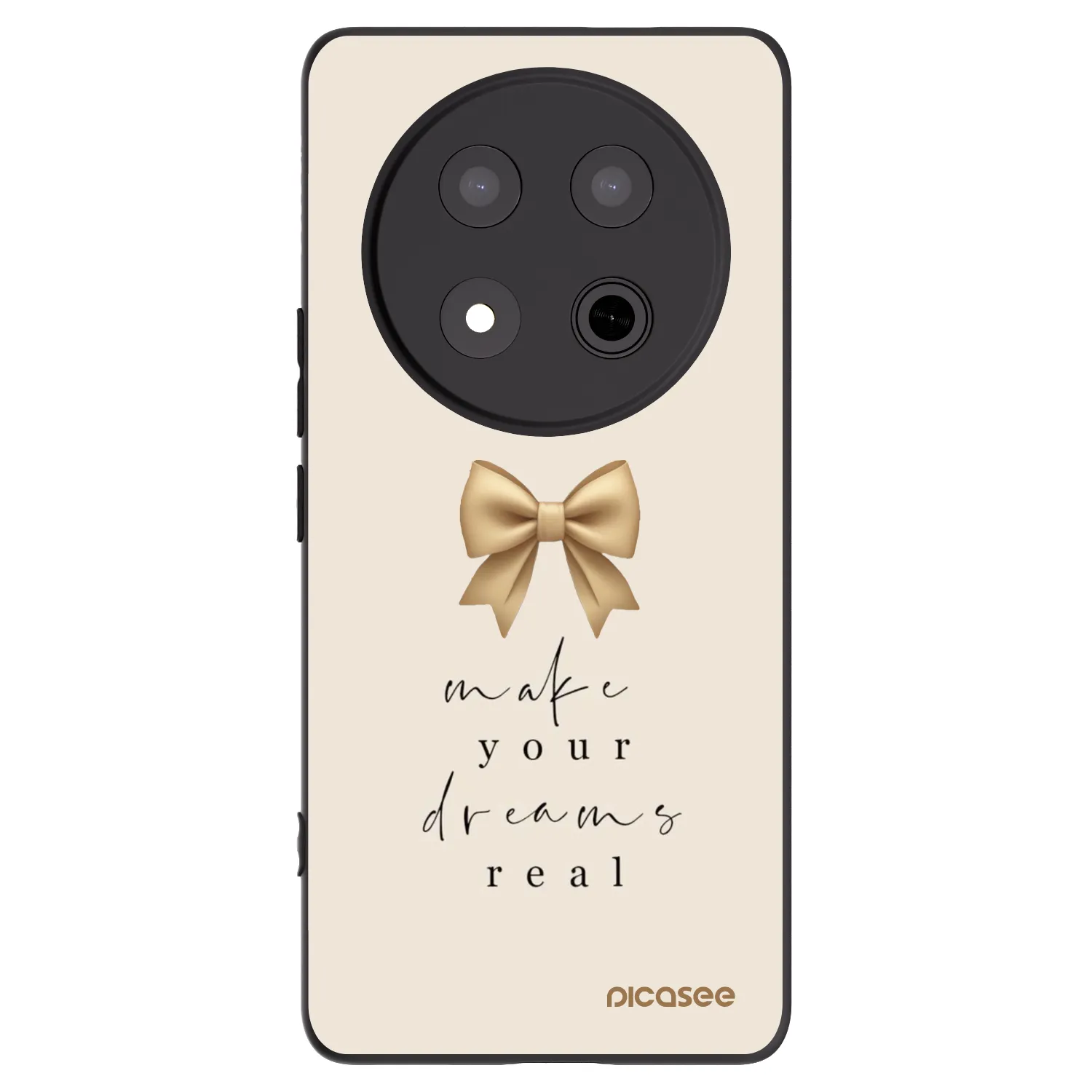 Picasee Honor Magic7 Lite 5G Hülle - Schwarzes Silikon - Golden Dream