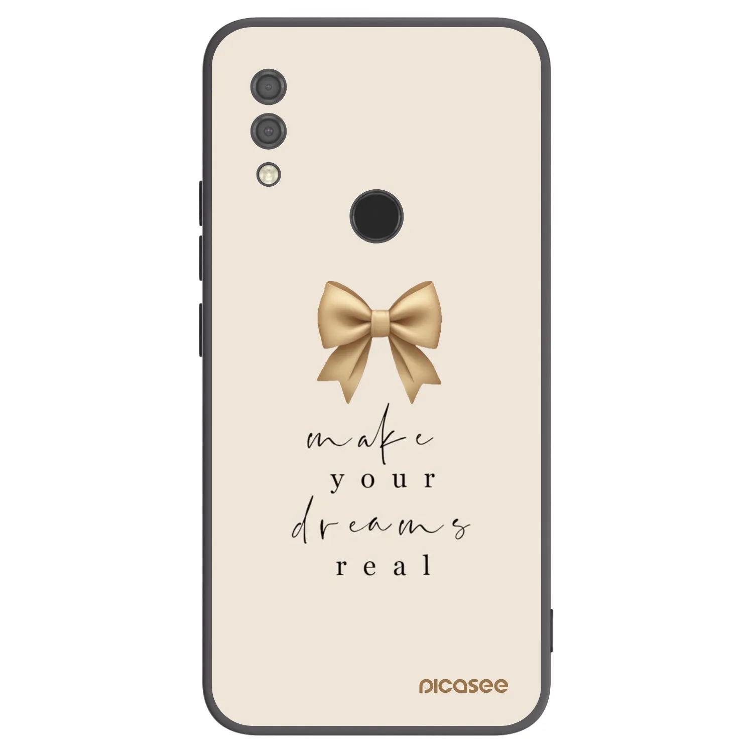 Picasee Xiaomi Redmi 7 Hülle - Schwarzes Silikon - Golden Dream