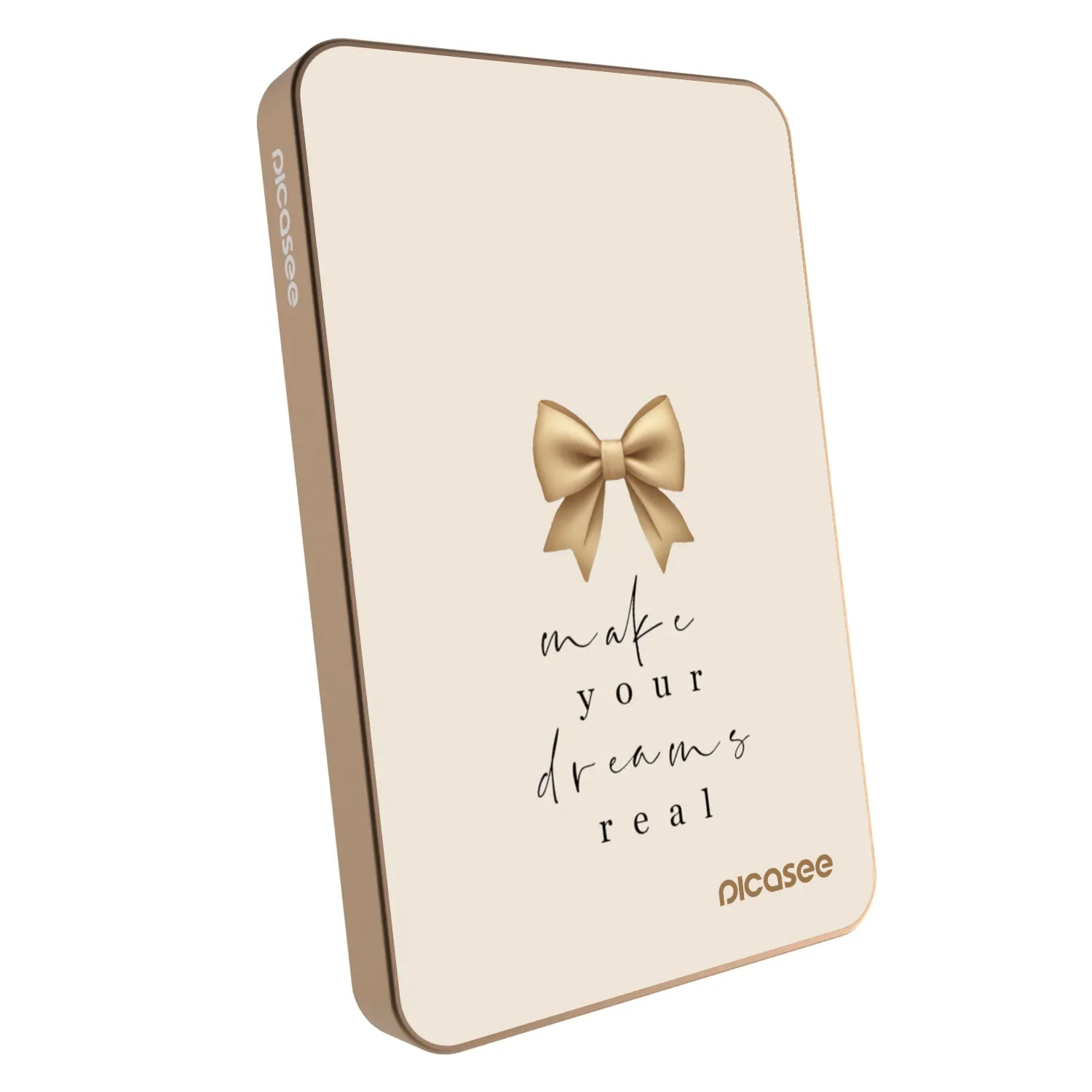 Picasee Powerbank mit MagSafe 5 000 mAh Golden - Golden Dream