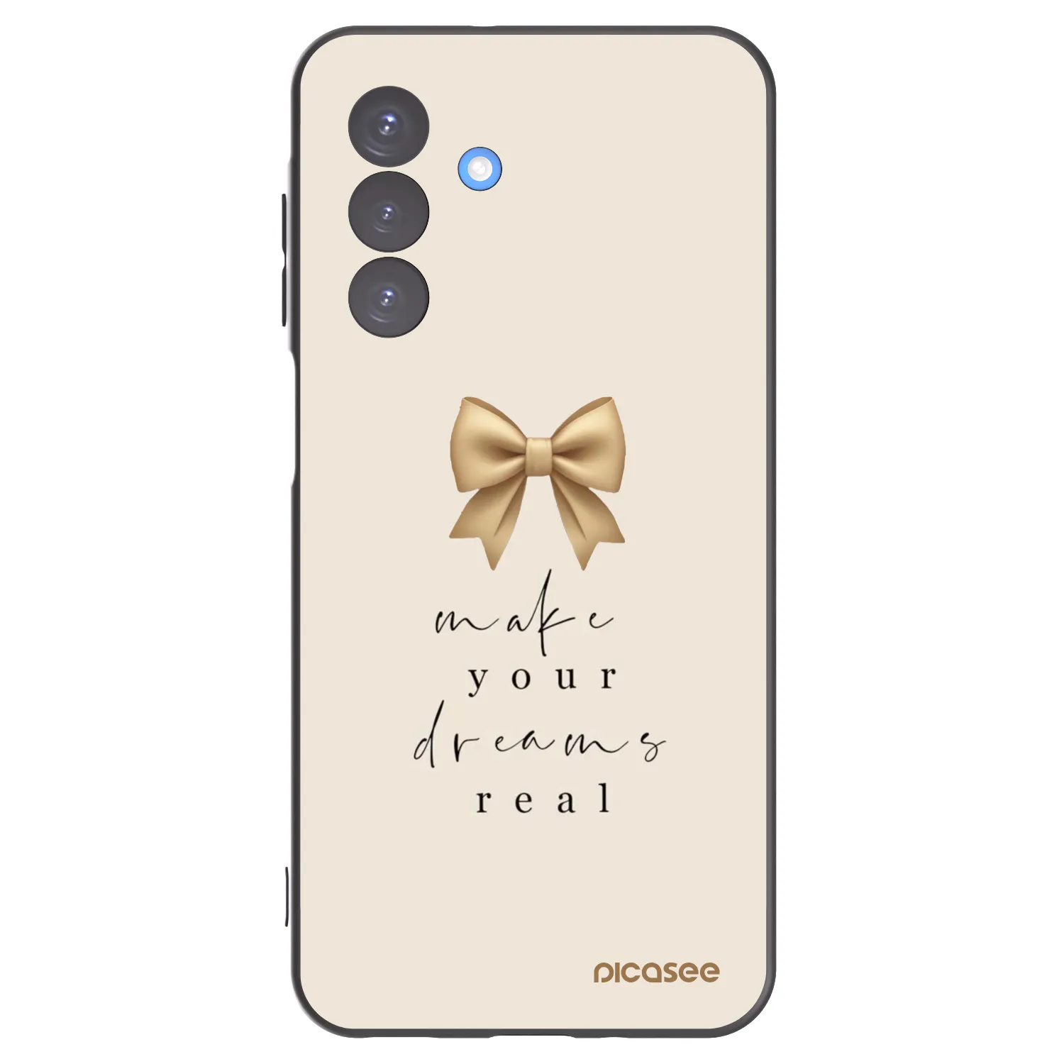 Picasee Samsung Galaxy A17 5G Hülle - Schwarzes Silikon - Golden Dream