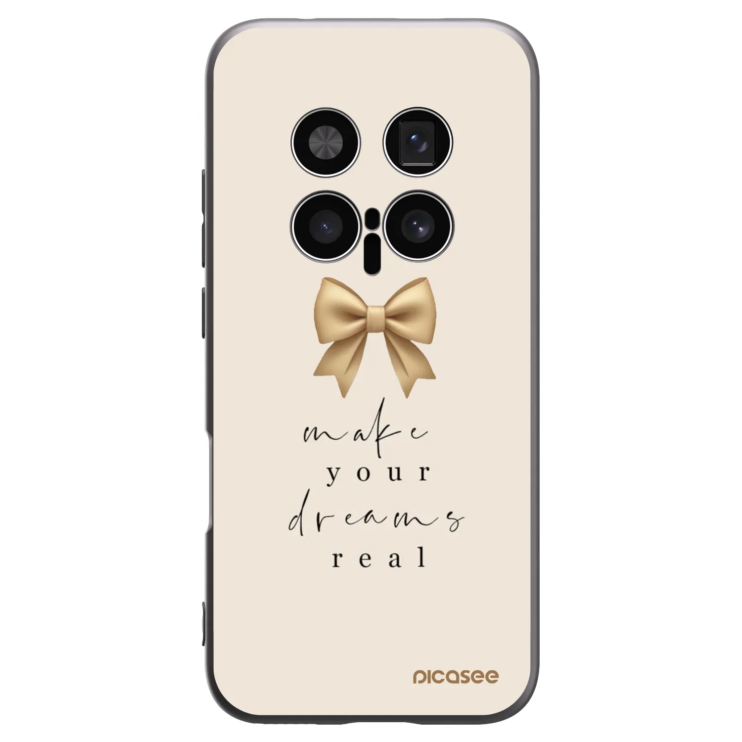 Picasee Honor Magic8 Pro 5G Hülle - Schwarzes Silikon - Golden Dream