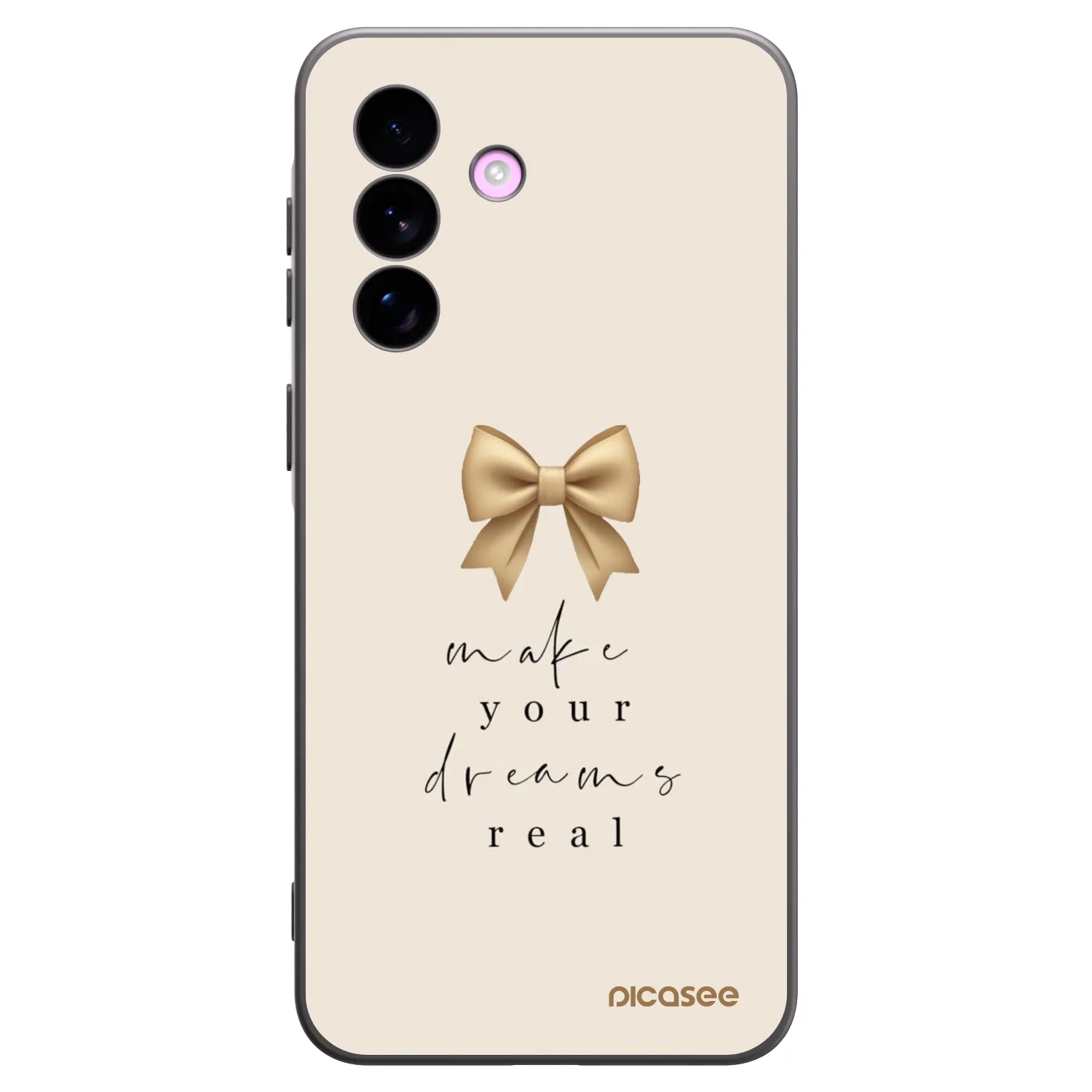 Picasee Samsung Galaxy A57 5G Hülle - Schwarzes Silikon - Golden Dream
