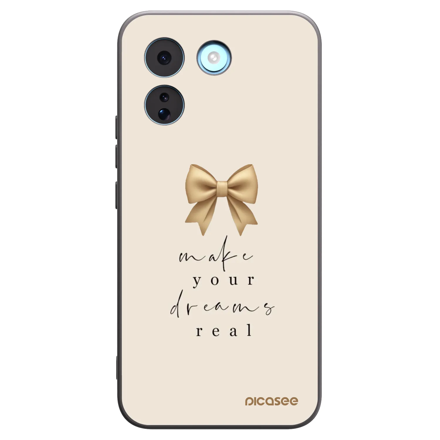 Picasee Xiaomi Redmi Note 17 Pro MAX 5G Hülle - Schwarzes Silikon - Golden Dream