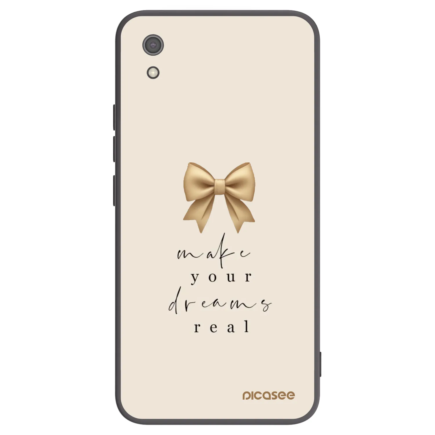 Picasee Xiaomi Redmi 7A Hülle - Schwarzes Silikon - Golden Dream