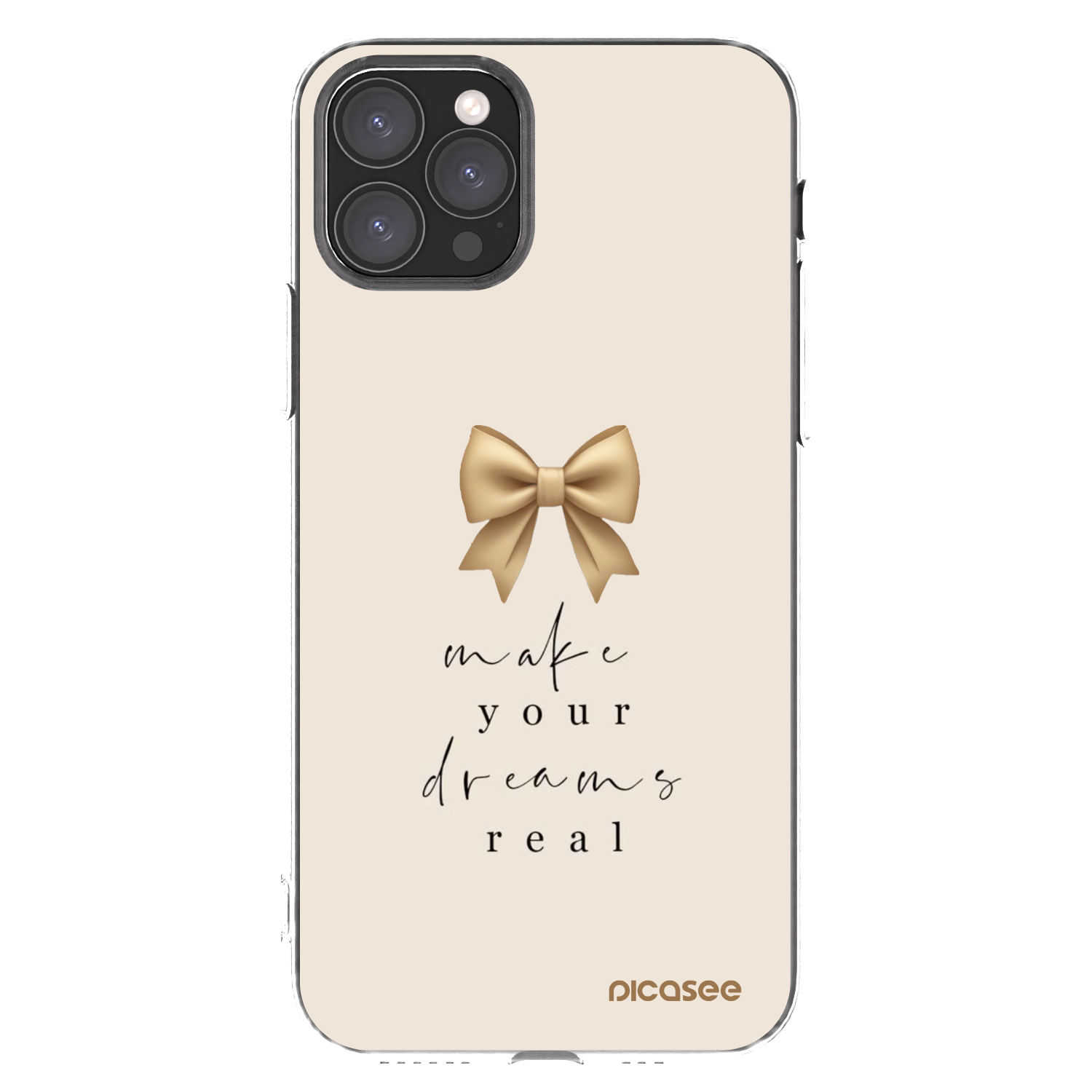Picasee Apple iPhone 11 Pro Hülle - Transparentes Silikon - Golden Dream