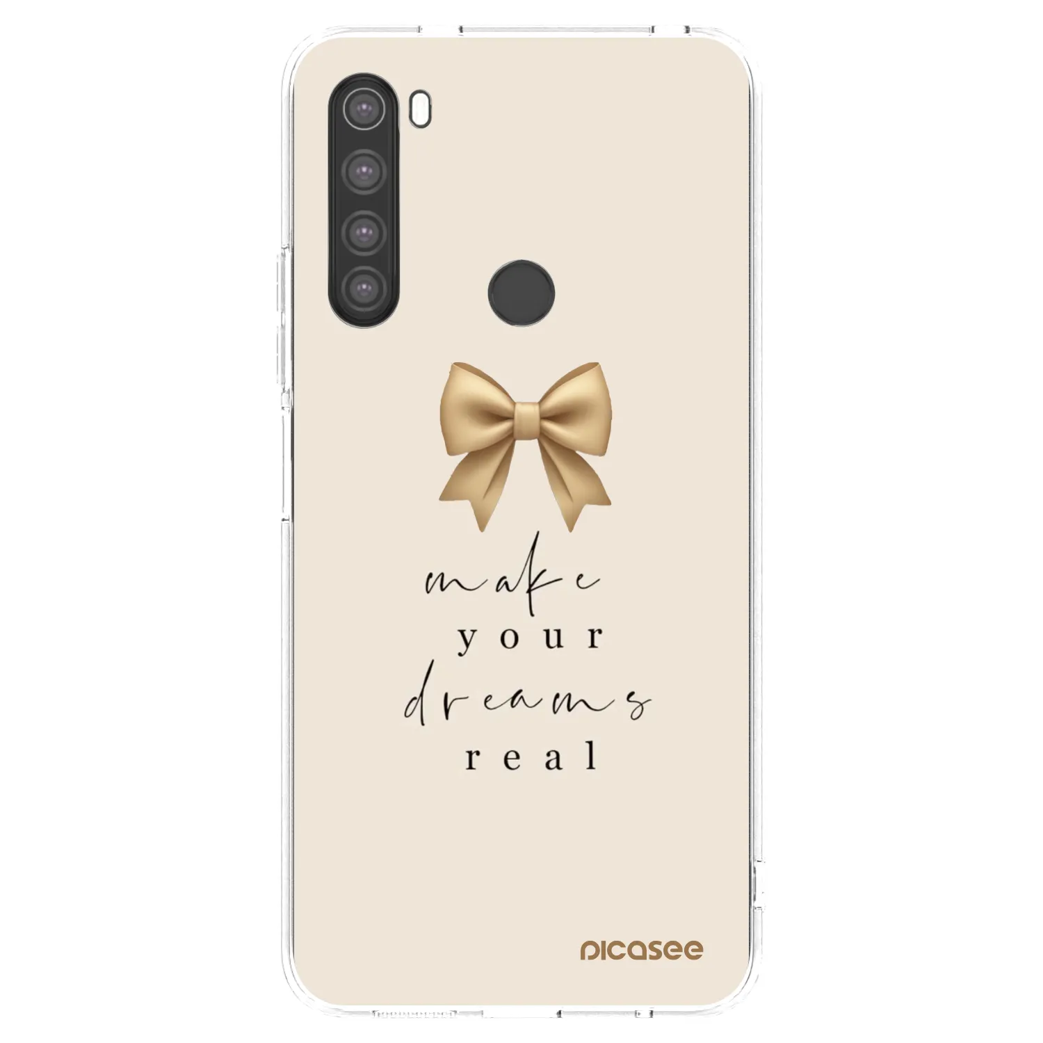 Picasee Xiaomi Redmi Note 8 Hülle - Transparentes Silikon - Golden Dream