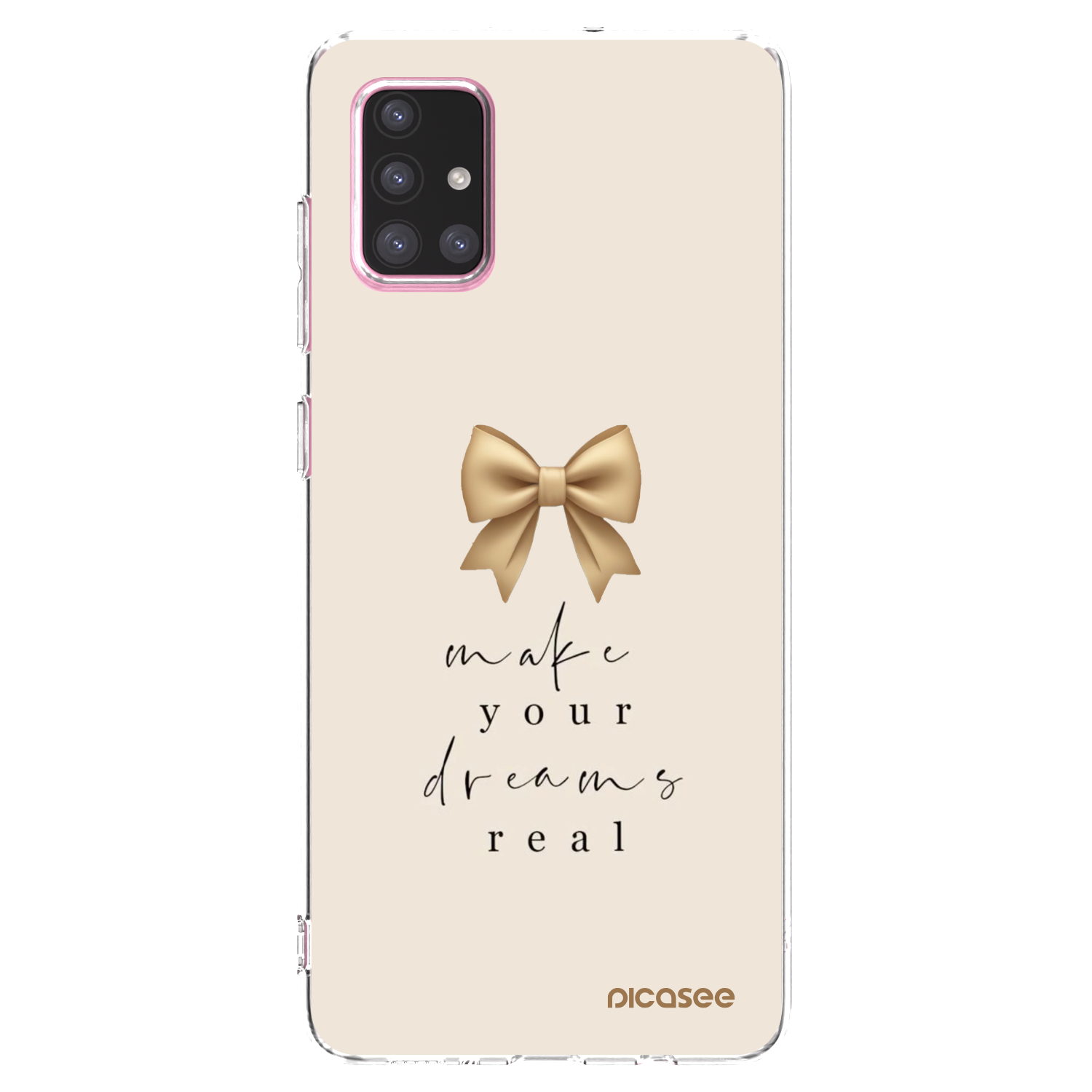 Picasee Samsung Galaxy A71 A715F Hülle - Transparentes Silikon - Golden Dream