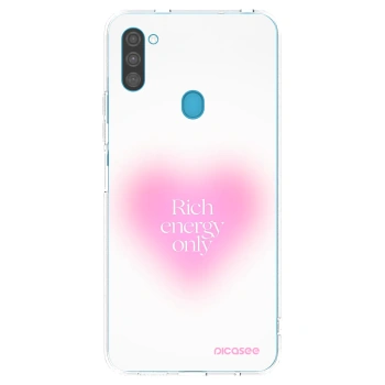 Picasee Samsung Galaxy M11 Hülle - Transparentes Silikon - Rich Energy