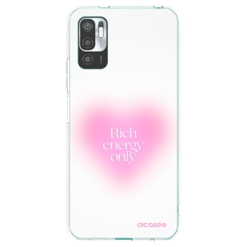 Picasee Xiaomi Redmi Note 10 5G Hülle - Transparentes Silikon - Rich Energy