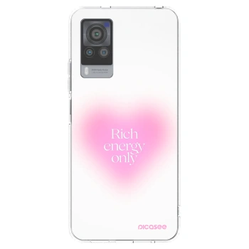 Picasee Vivo X60 Pro 5G Hülle - Transparentes Silikon - Rich Energy
