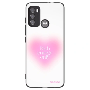 Picasee Motorola Moto G60 Hülle - Schwarzes Silikon - Rich Energy