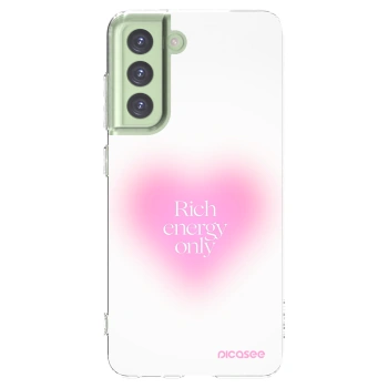 Picasee Samsung Galaxy S21 FE 5G Hülle - Transparentes Silikon - Rich Energy
