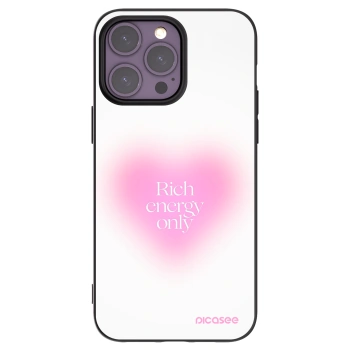 Picasee Apple iPhone 14 Pro Max Hülle - Schwarzes Silikon - Rich Energy