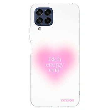 Picasee Samsung Galaxy M53 5G Hülle - Transparentes Silikon - Rich Energy