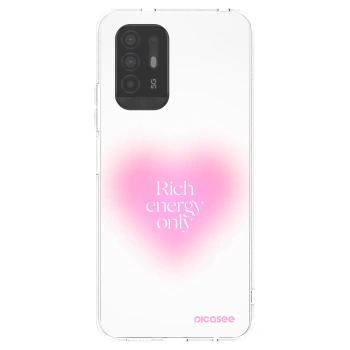 Picasee OPPO A94 5G Hülle - Transparentes Silikon - Rich Energy