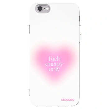 Picasee Apple iPhone 6/6S Hülle - Transparentes Silikon - Rich Energy