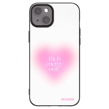 Picasee Apple iPhone 15 Plus Hülle - Schwarzes Silikon - Rich Energy