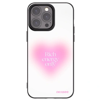 Picasee Apple iPhone 15 Pro Max Hülle - Schwarzes Silikon - Rich Energy