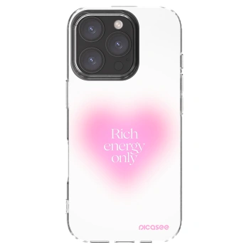 Picasee Apple iPhone 16 Pro Hülle - Transparentes Silikon - Rich Energy