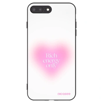 Picasee Apple iPhone 8 Plus Hülle - Schwarzes Silikon - Rich Energy