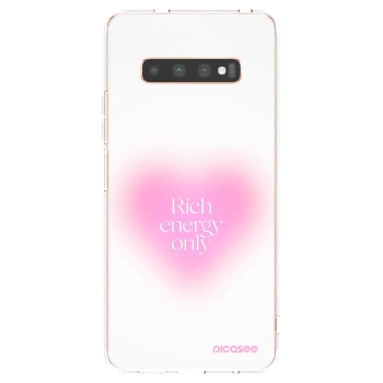 Picasee Samsung Galaxy S10 Plus G975 Hülle - Transparentes Silikon - Rich Energy