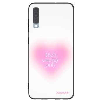 Picasee Samsung Galaxy A70 A705F Hülle - Schwarzes Silikon - Rich Energy